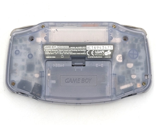 Gameboy Advance - Console - Glacier - SNR AC10779883 (B Grade) (Used)